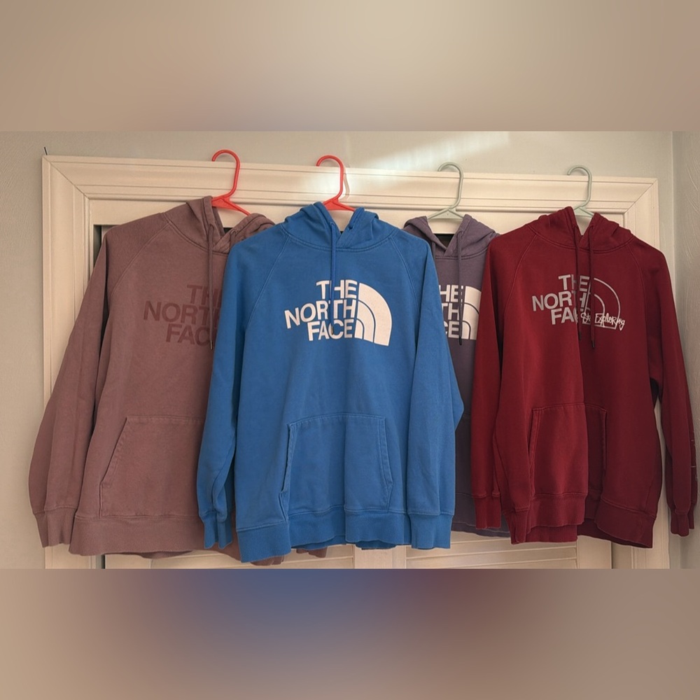 The North Face Women’s Hoodie Collection - Blue, Purple, Red, Mauve